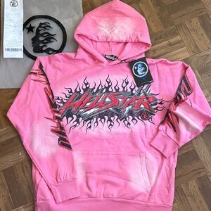 Hellstar Pink Graphic Hoodie